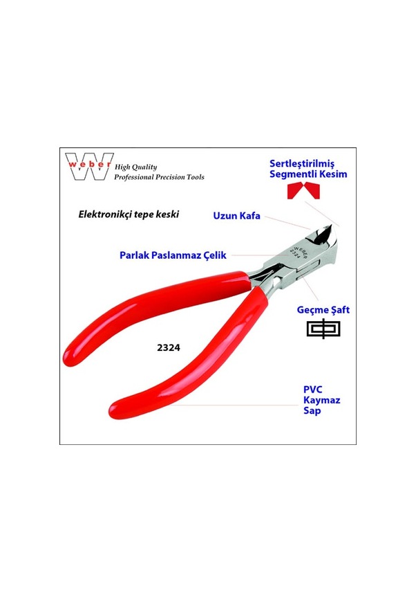 Weber 2324 Elektronikçi Tepe Keski Pvc Sap - 120 MM