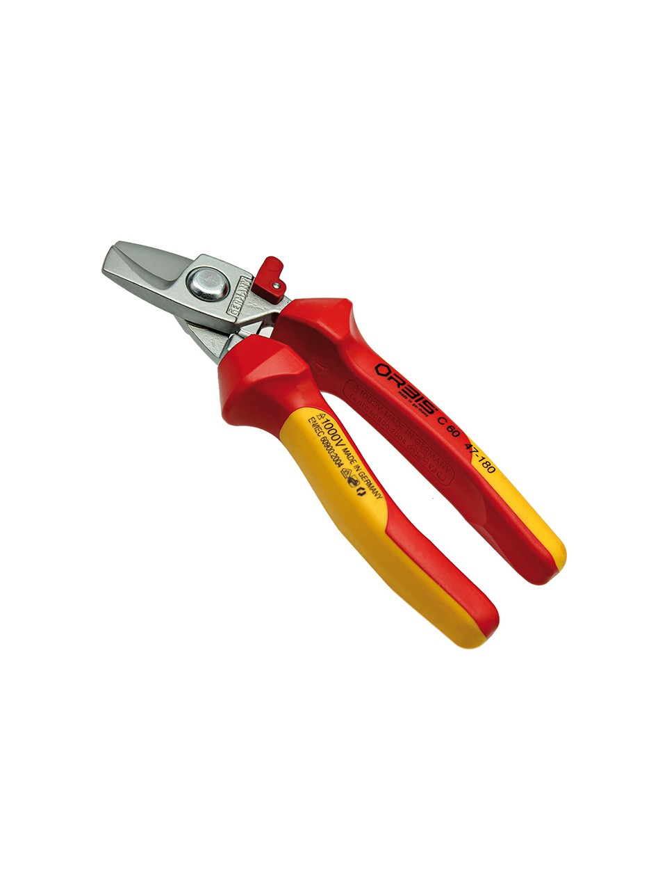 Orbis 47-180Vde 1000V İzoleli 18-60Mm Çaplı Bakır Ve Alüminyum Kablo Kesici 180 Mm 