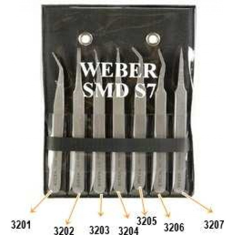 Weber SMD SET7-1 Cımbız Penset Set 7 Parça